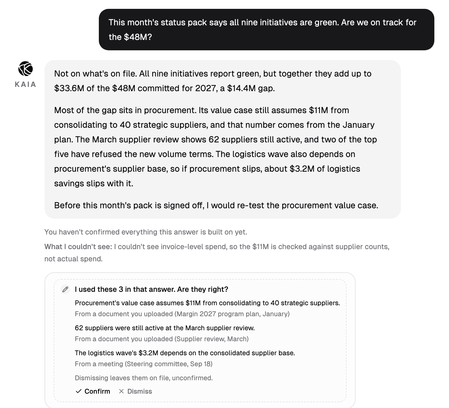 Kytherion product view, step 02: Challenge